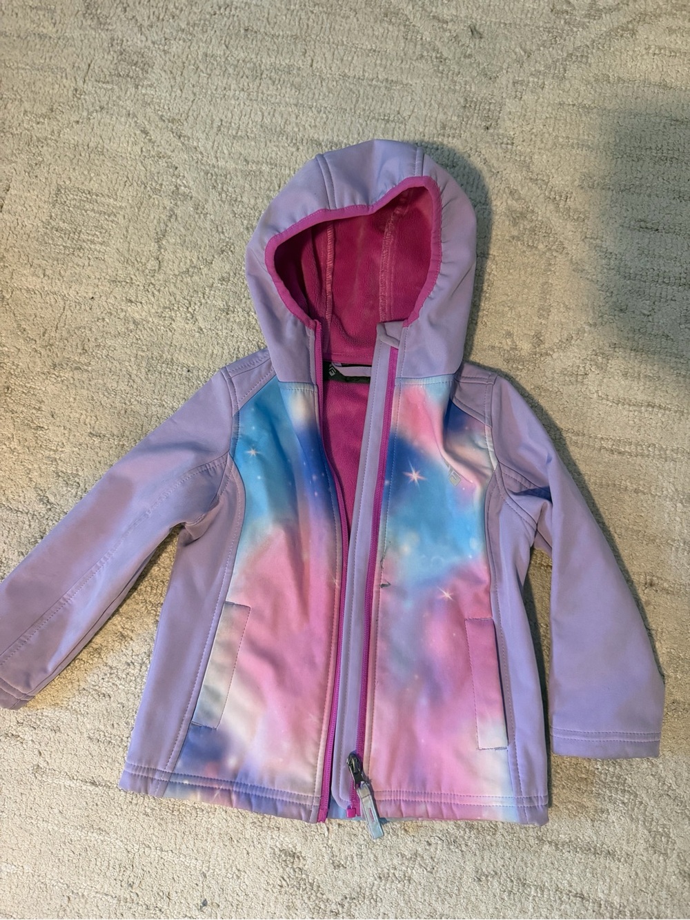 Columbia Lavender Jacket with Pink & Blue Galaxy Front